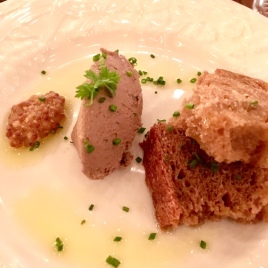 Chicken Liver Pate by chef Dre Neeley, served with bread by Ben Campbell at Gravy.